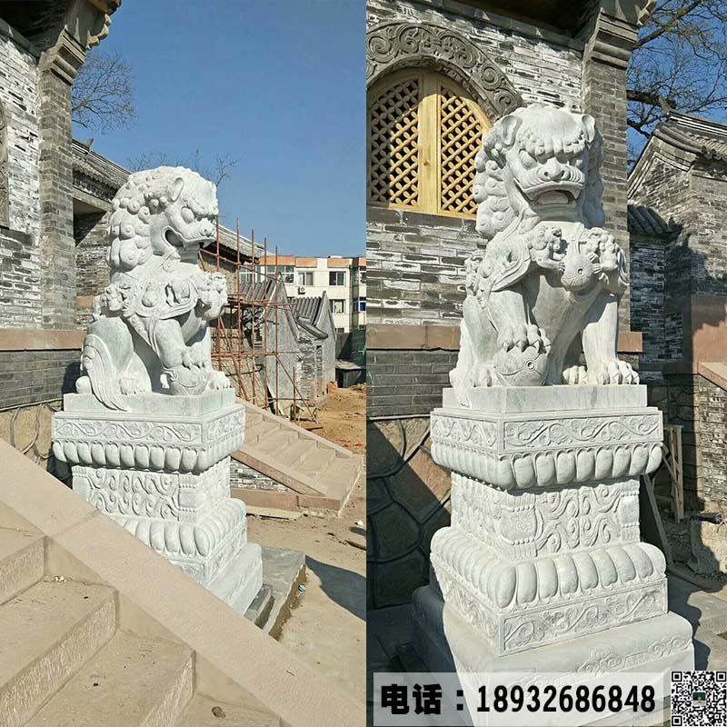 中国很多建筑前面摆放的石狮子，寓意着什么？