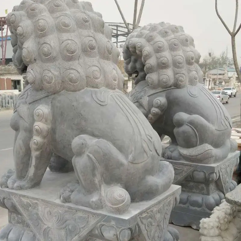 不同造型的石雕狮子代表什么寓意